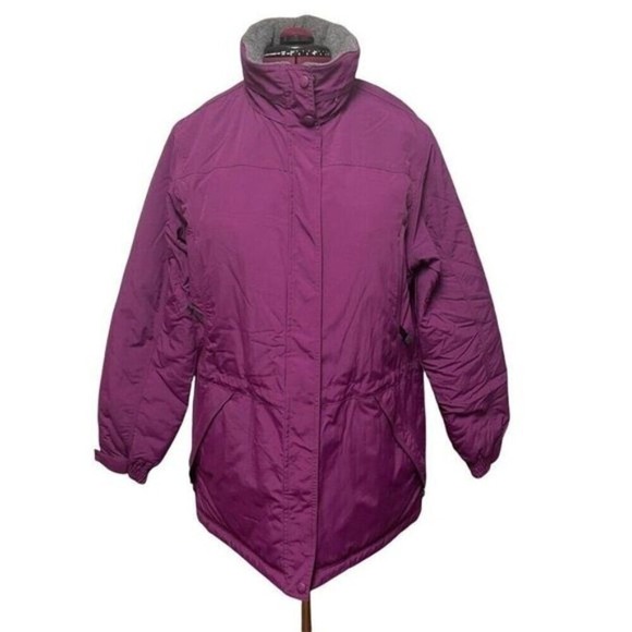 L L BEAN Winter Coat Jacket Polartec Thinsulate Insulation Quilted Womens Size L - Picture 1 of 16
